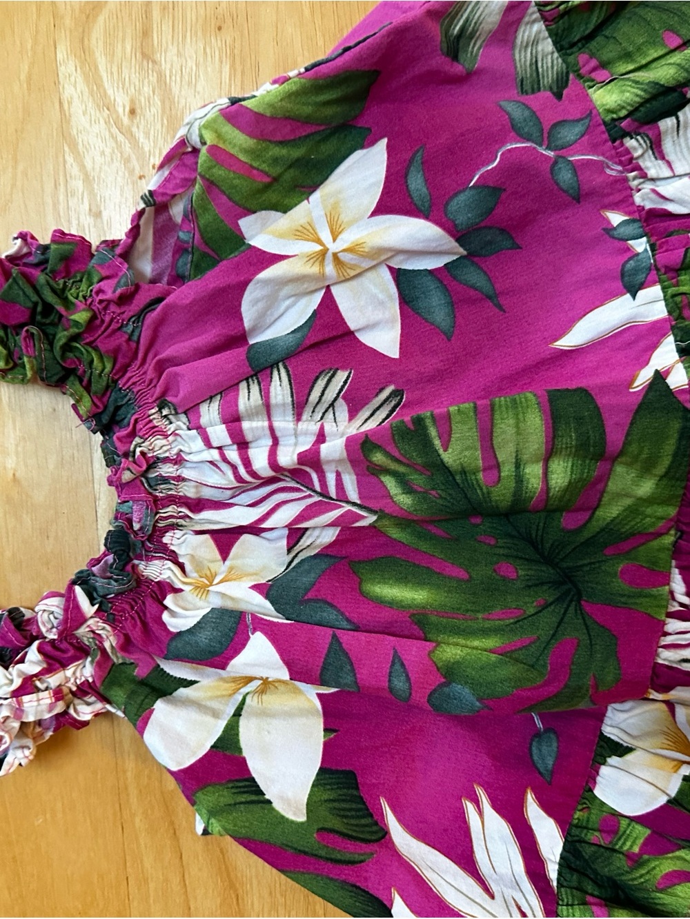 Pacific Legend made in Hawaii Tropical Fuchsia Floral Sundress